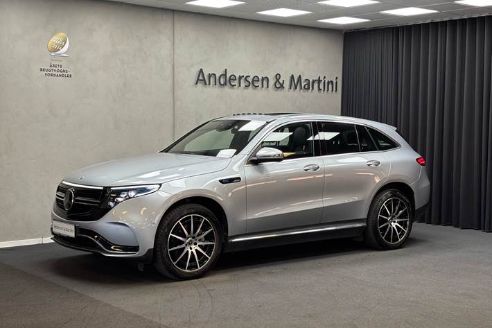 Sølv Mercedes EQC 400 fra 2021