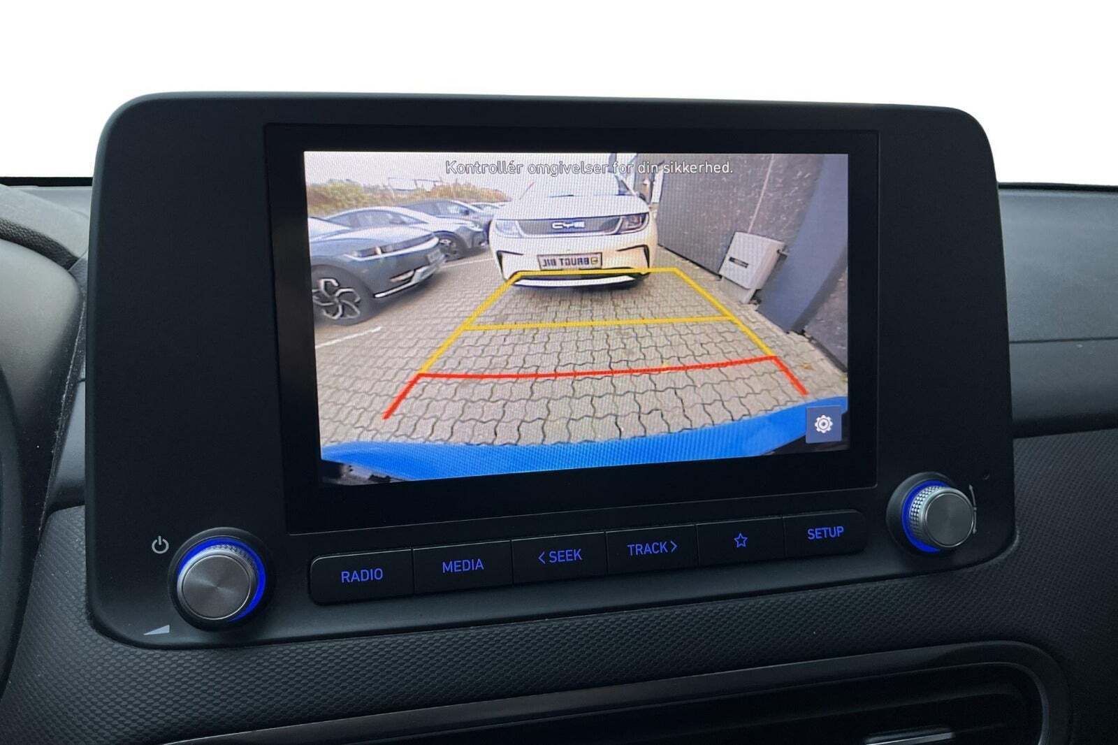 Blå Hyundai Kona fra 2021