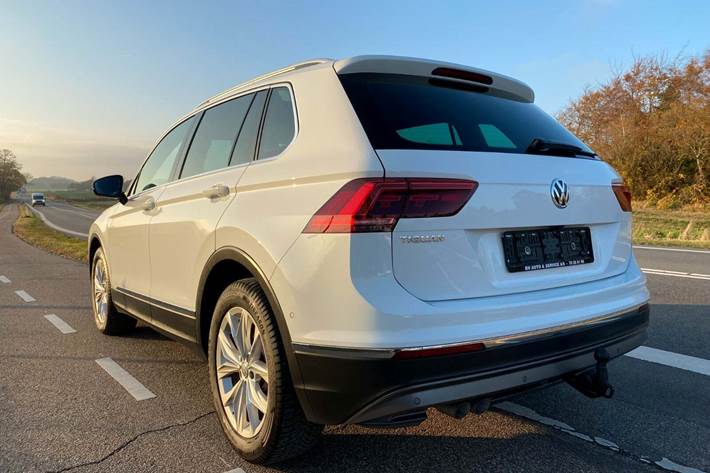 Hvid VW Tiguan fra 2019