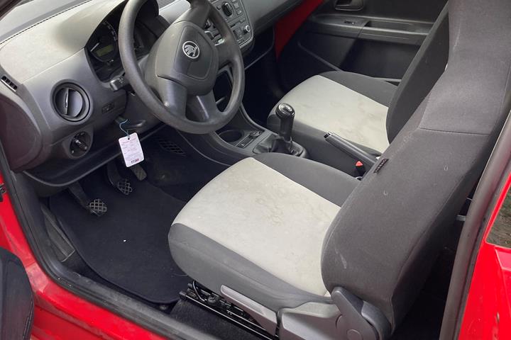 Rød Skoda Citigo fra 2012