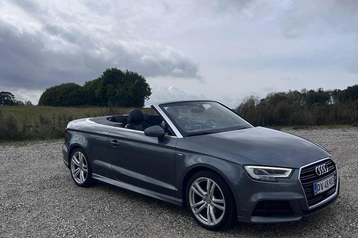 Grå Audi A3 Cabriolet fra 2020