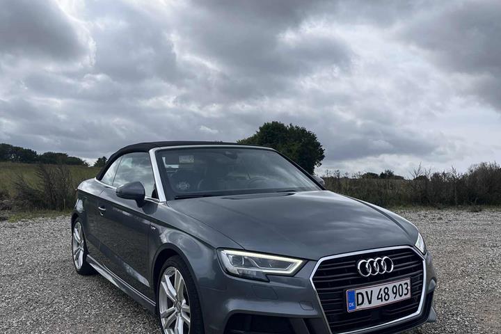 Grå Audi A3 Cabriolet fra 2020