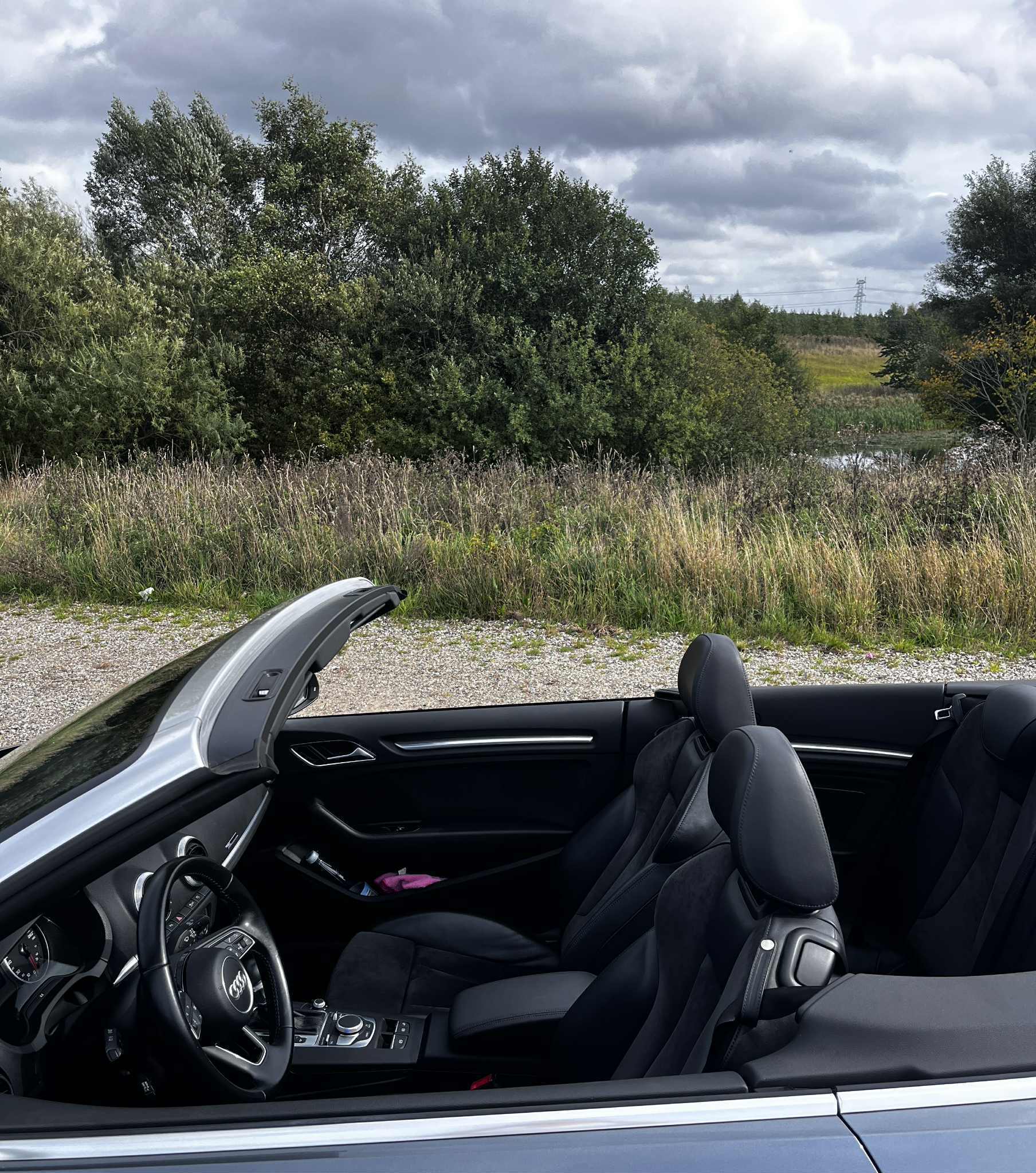 Grå Audi A3 Cabriolet fra 2020