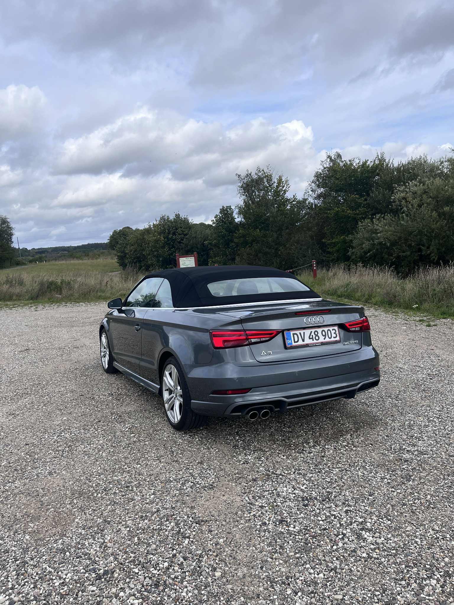 Grå Audi A3 Cabriolet fra 2020