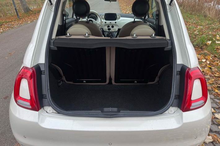 Hvid Fiat 500C fra 2018