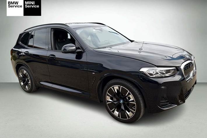 Sort BMW iX3 fra 2025 set udefra