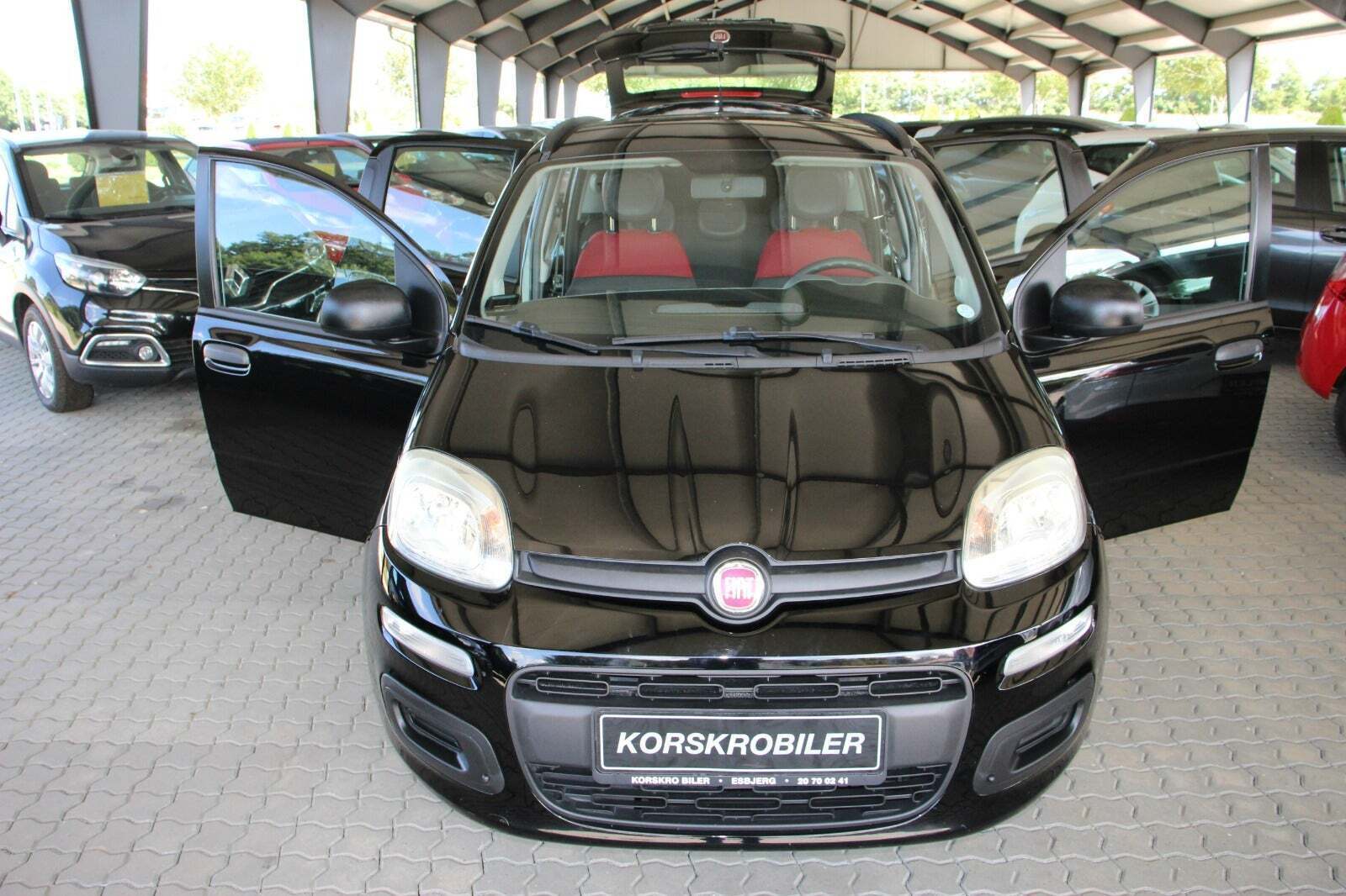 Sort Fiat Panda fra 2012