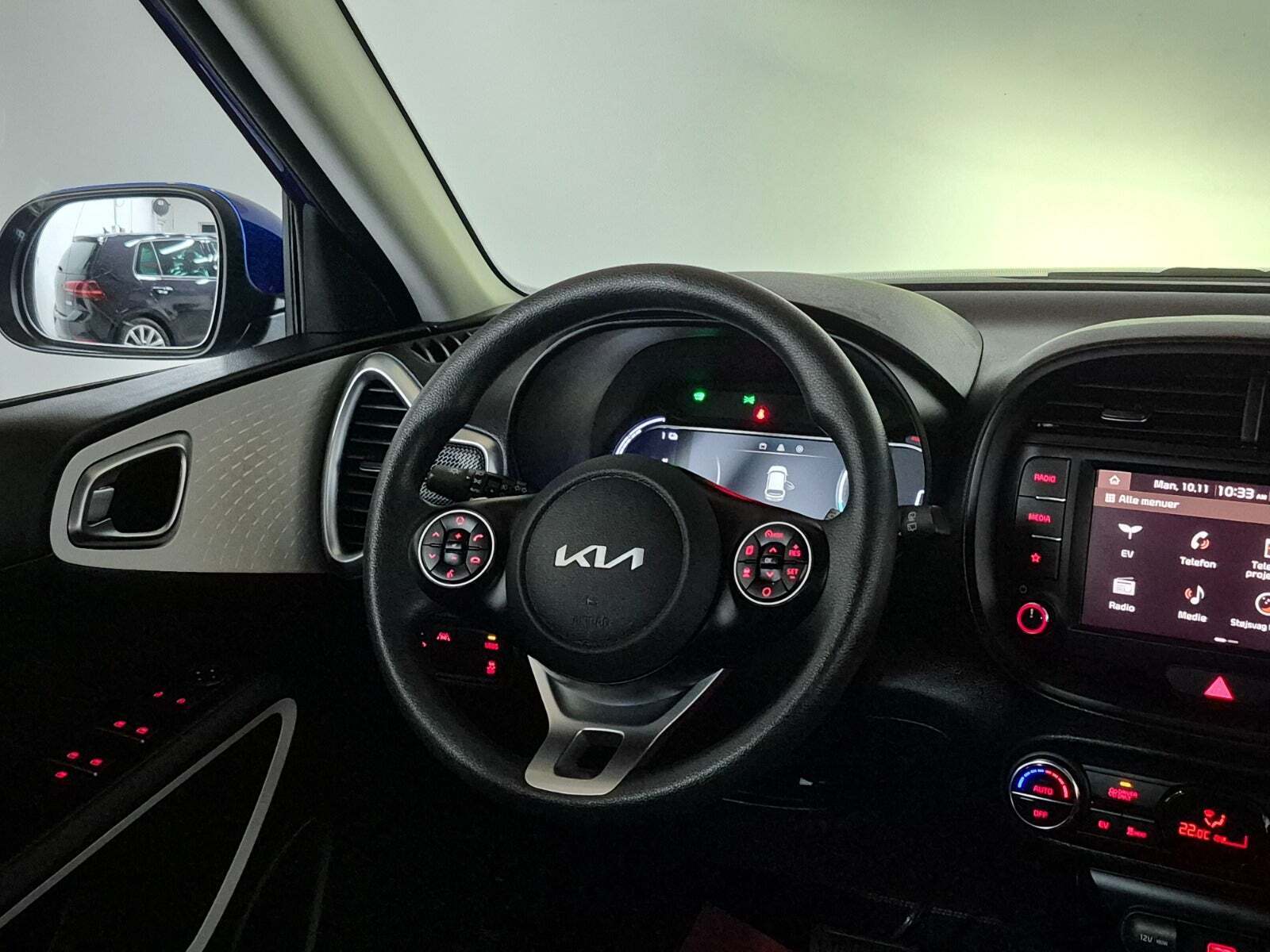 Blå Kia e-Soul fra 2021