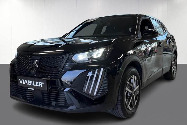 Sort Peugeot e-2008 fra 2025 set udefra