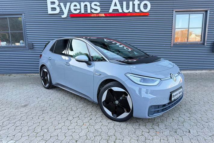 Grå VW ID.3 fra 2021 set udefra