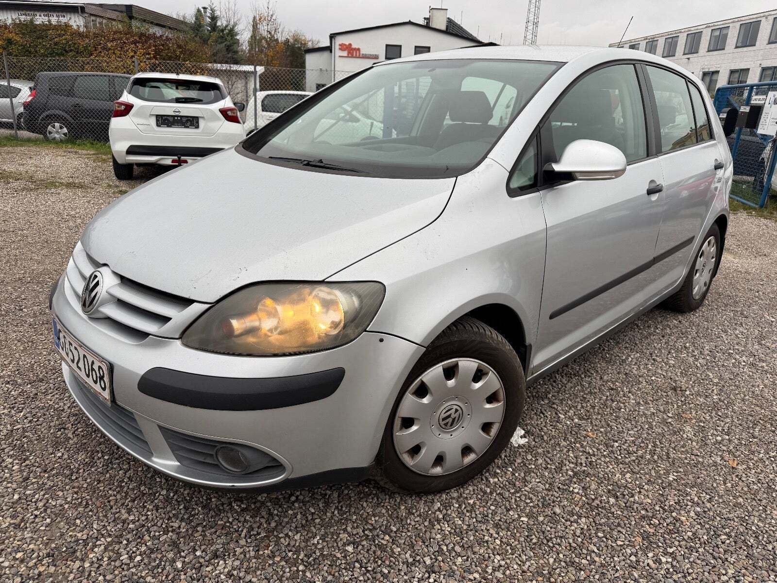 Sølv VW Golf Plus fra 2005