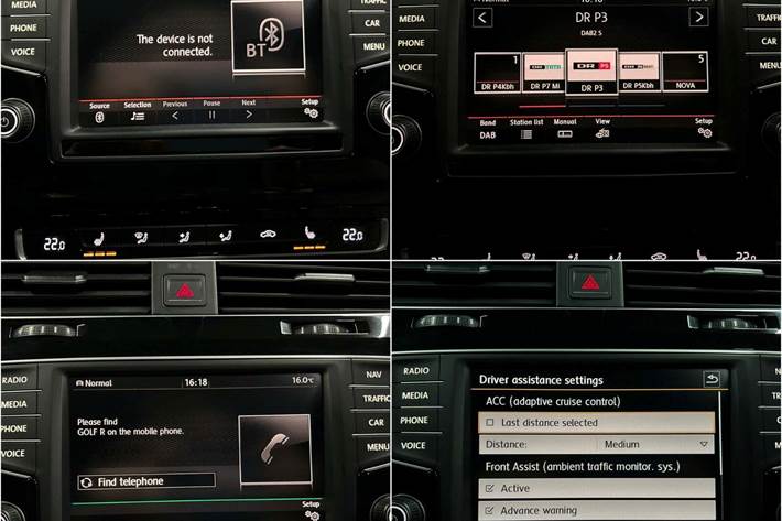 Hvid VW Golf VII fra 2016