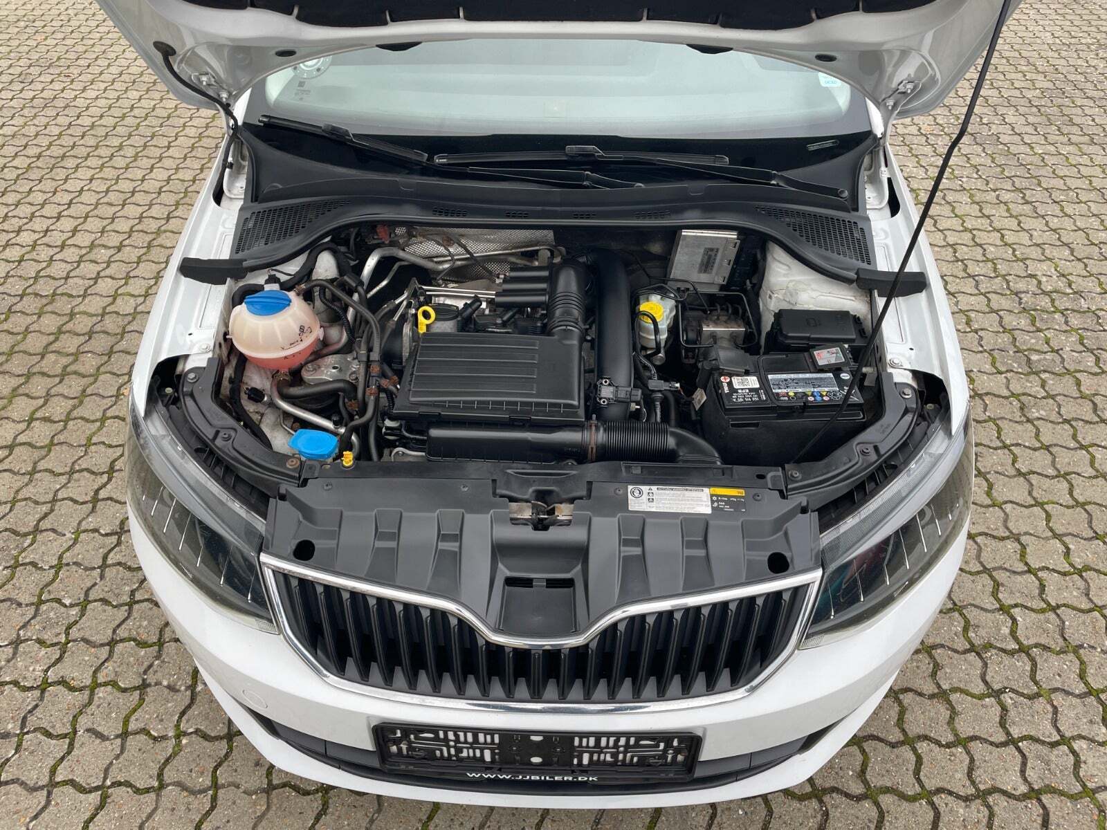 Hvid Skoda Fabia fra 2015