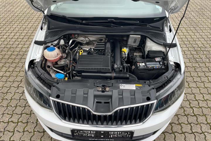 Hvid Skoda Fabia fra 2015