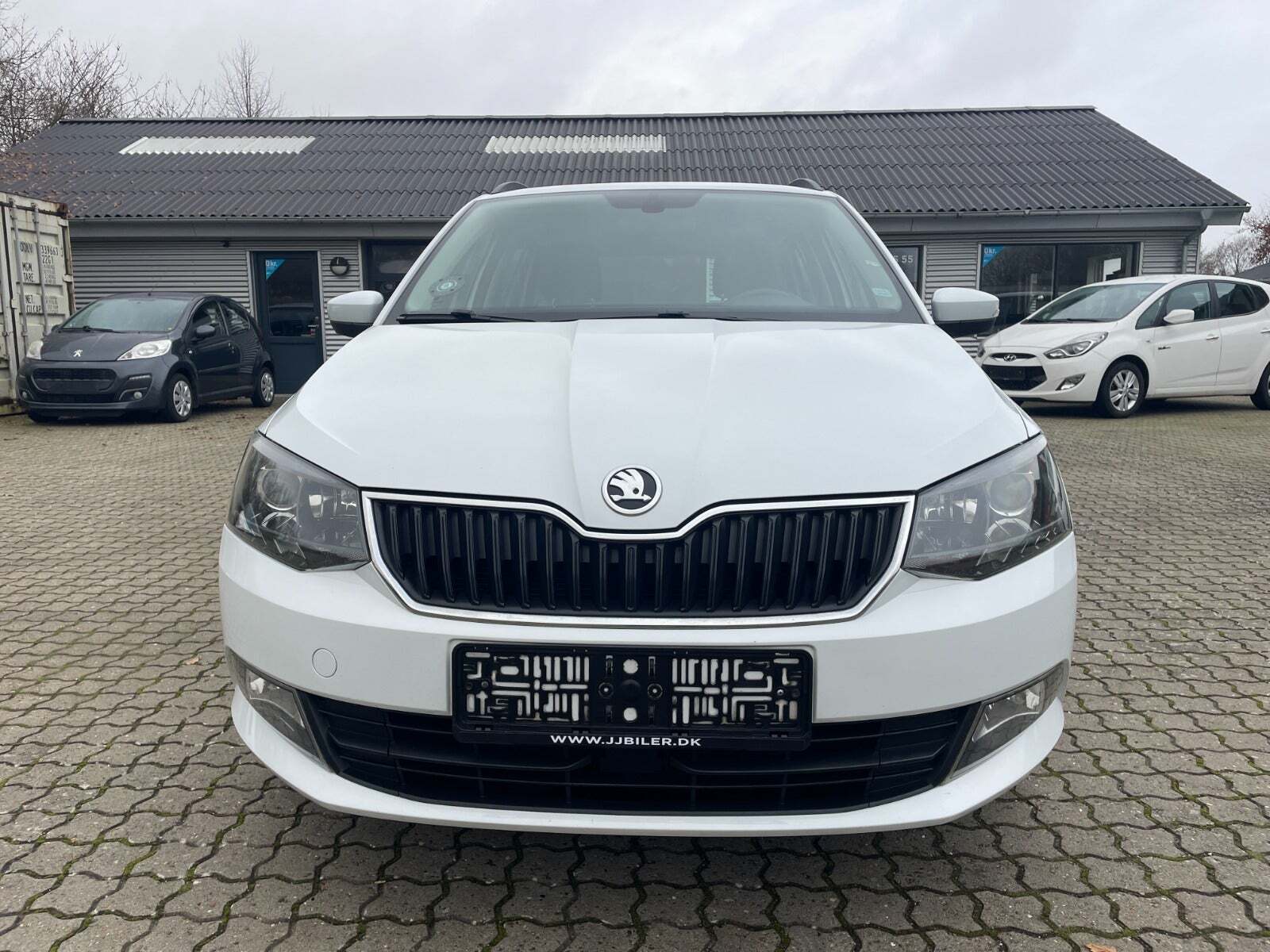 Hvid Skoda Fabia fra 2015