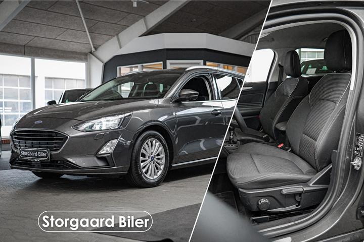 Grå Ford Focus fra 2021 set udefra