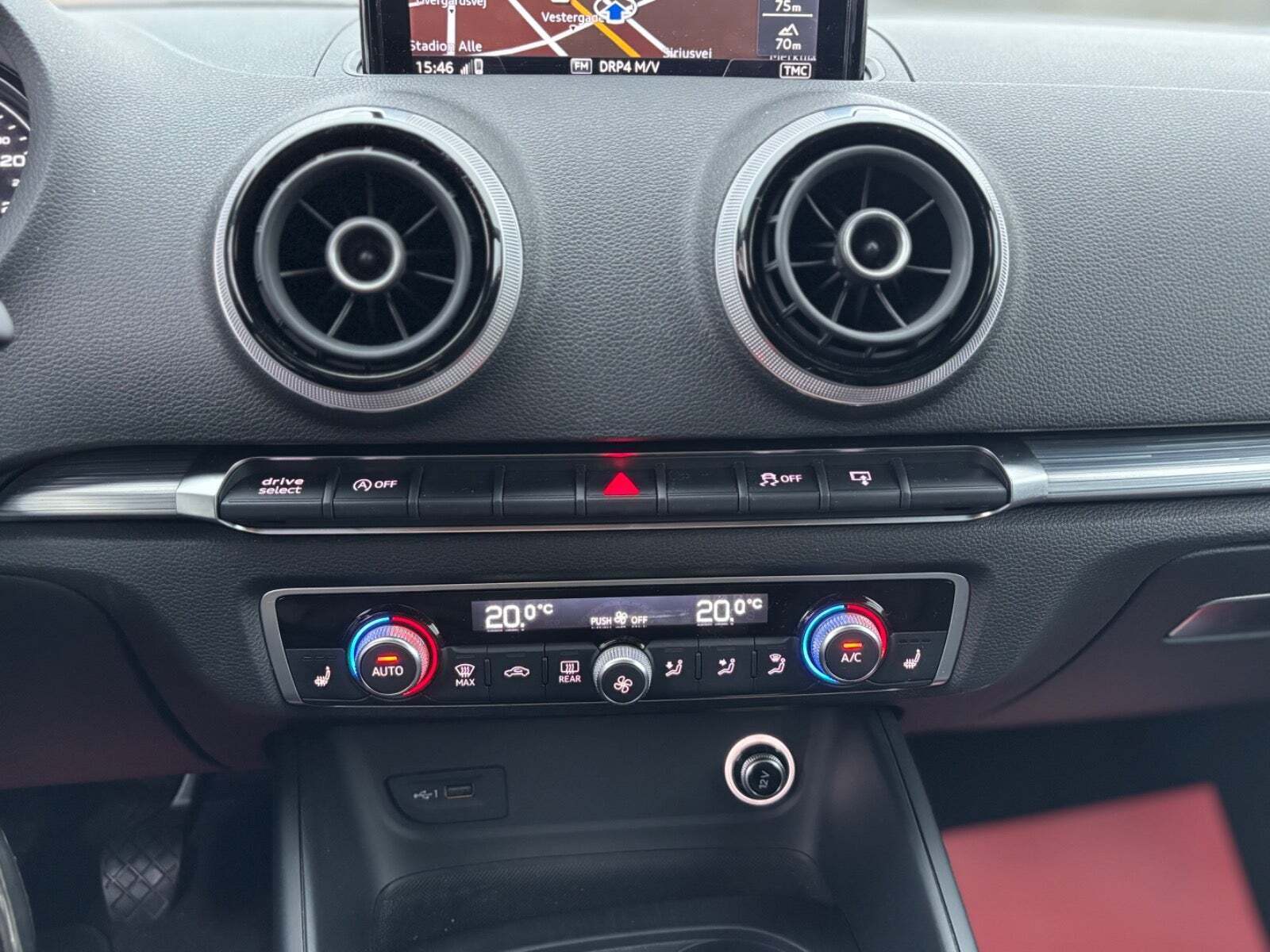 Sort Audi A3 fra 2017