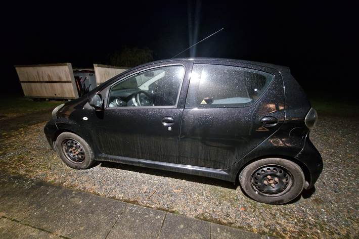 Sort Toyota Aygo 1,0 fra 2009