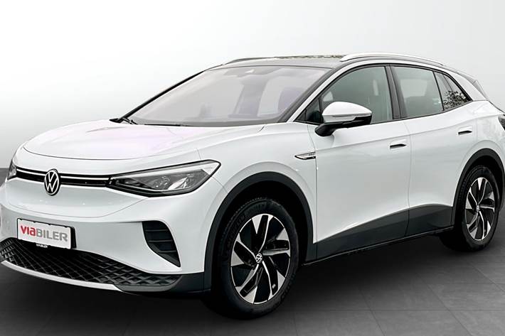 Hvid VW ID.4 fra 2023 set udefra