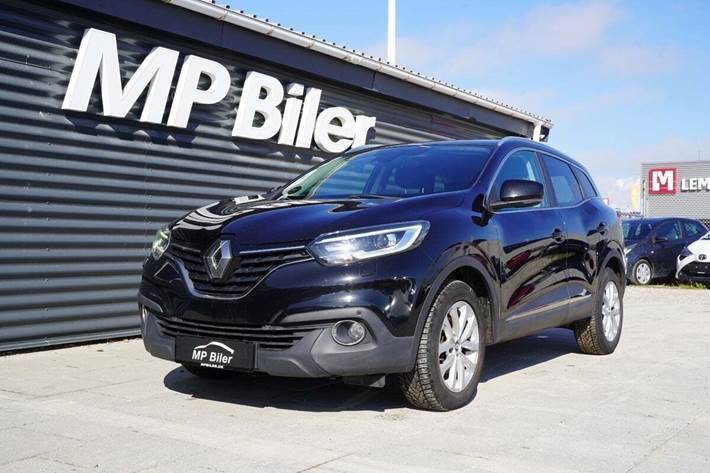 Sort Renault Kadjar fra 2016 set udefra