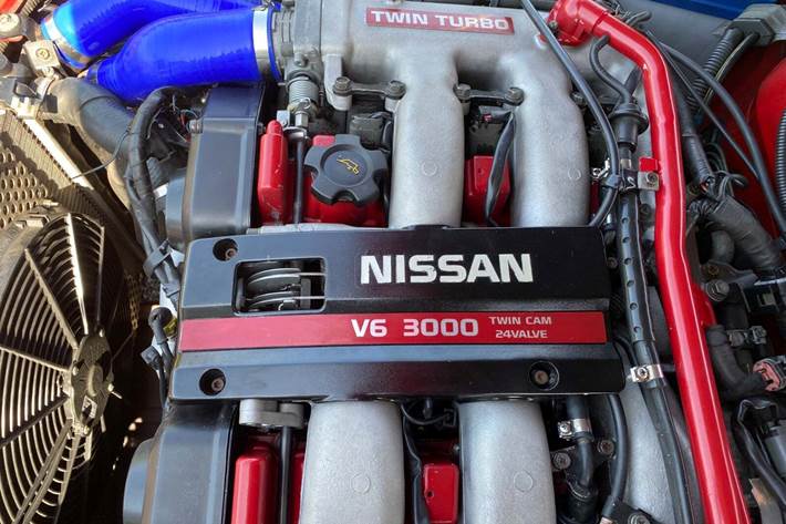 Rød Nissan 300 ZX fra 1991