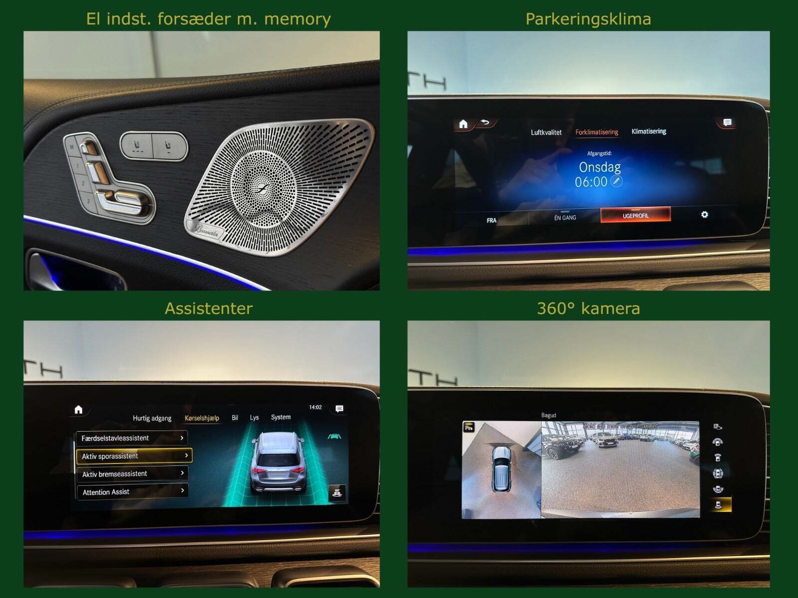 Grå Mercedes GLE350 de fra 2021