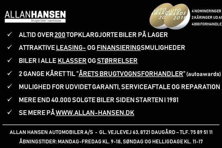 Blå Audi A6 fra 2021