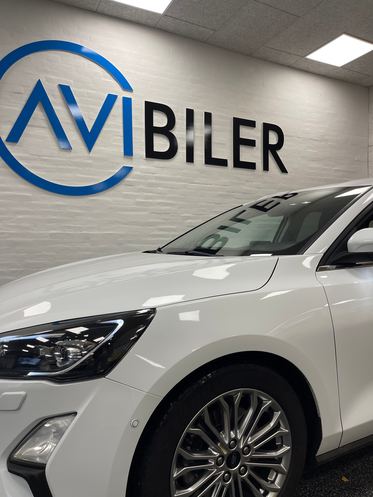 Hvid Ford Focus fra 2020