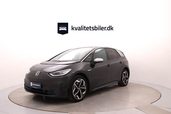 Grå VW ID.3 fra 2020 set udefra