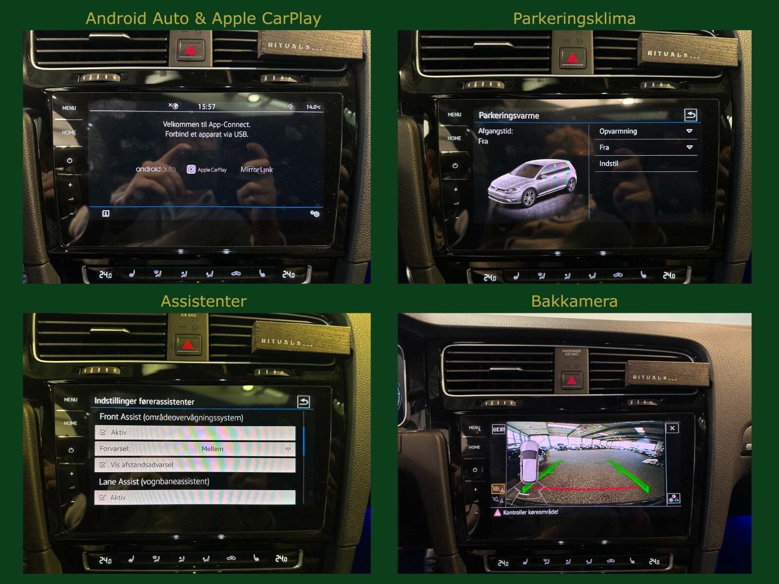 Sort VW Golf VII fra 2018