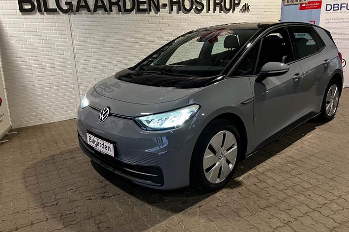 Grå VW ID.3 fra 2022 set udefra