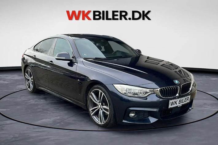 Sort BMW 420d fra 2016 set udefra