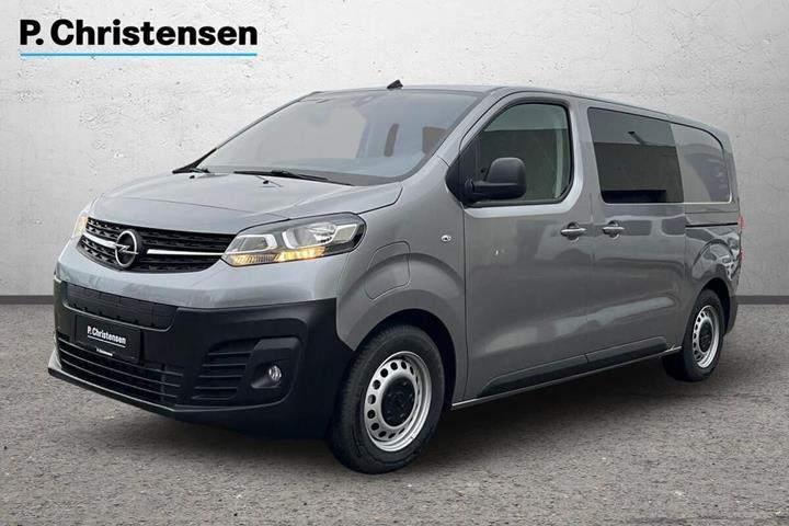 Grå Opel Vivaro-e fra 2023 set udefra