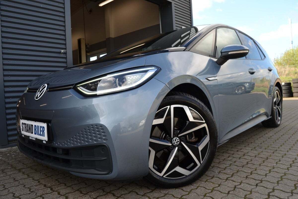 Blå VW ID.3 fra 2021