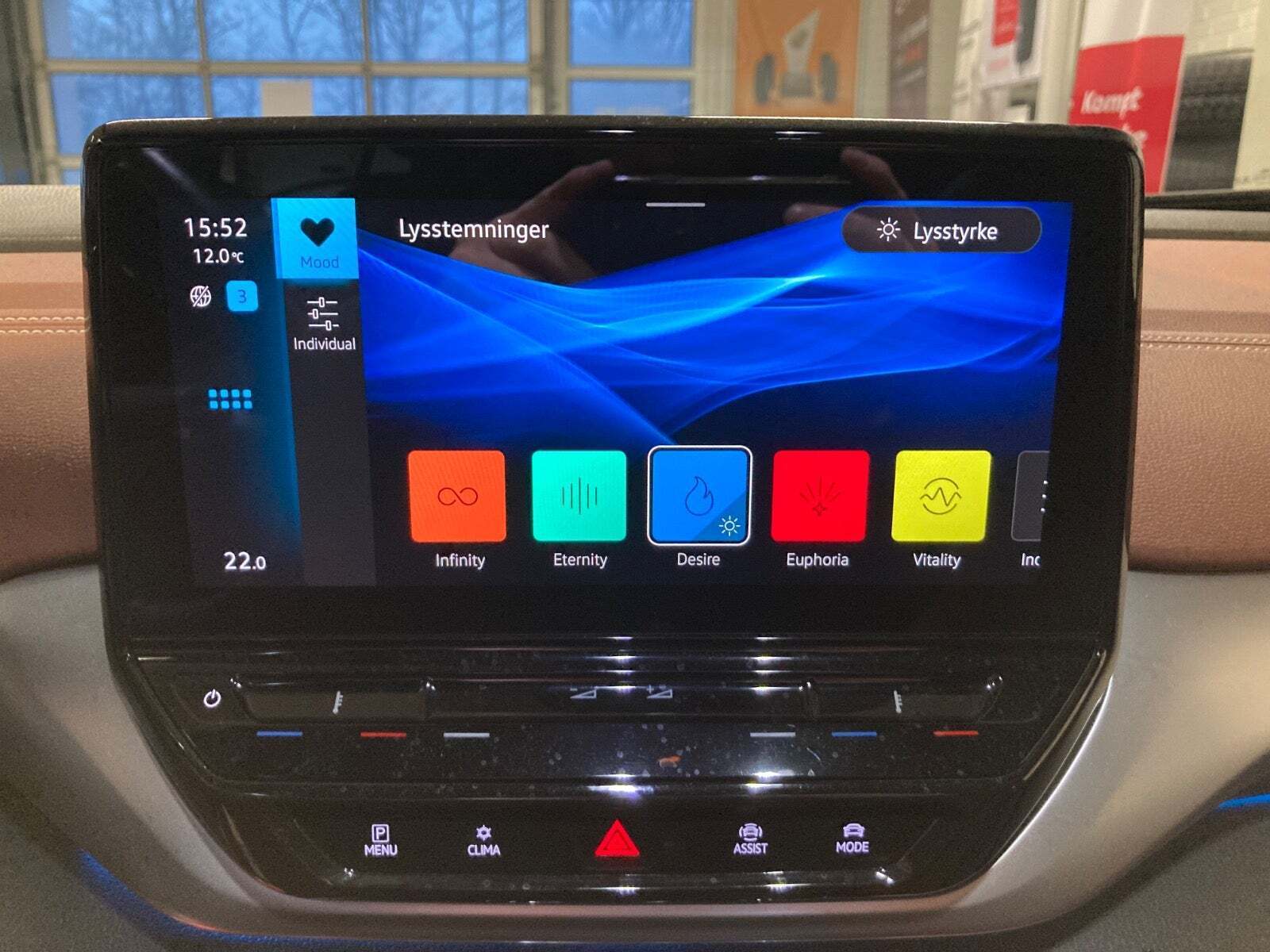 Blå VW ID.4 fra 2022