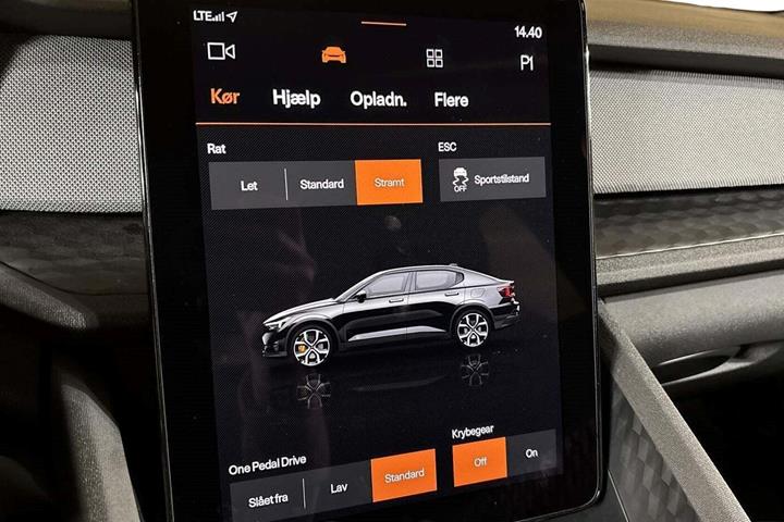 Grå Polestar 2 fra 2023