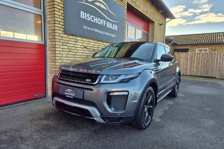 Grå Land Rover Range Rover evoque fra 2016 set udefra