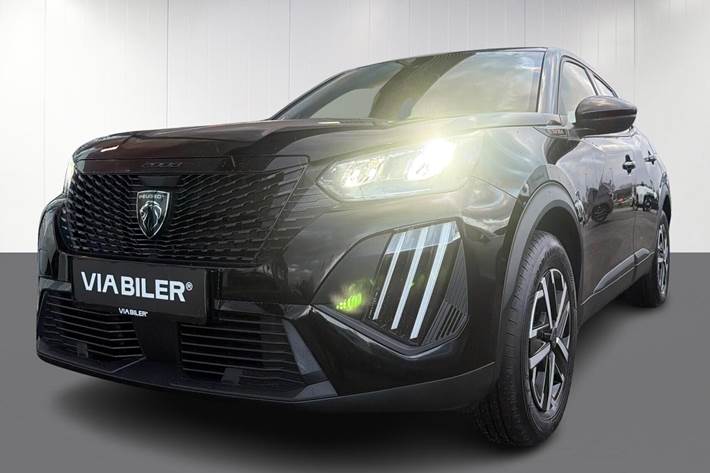 Sort Peugeot e-2008 fra 2025 set udefra