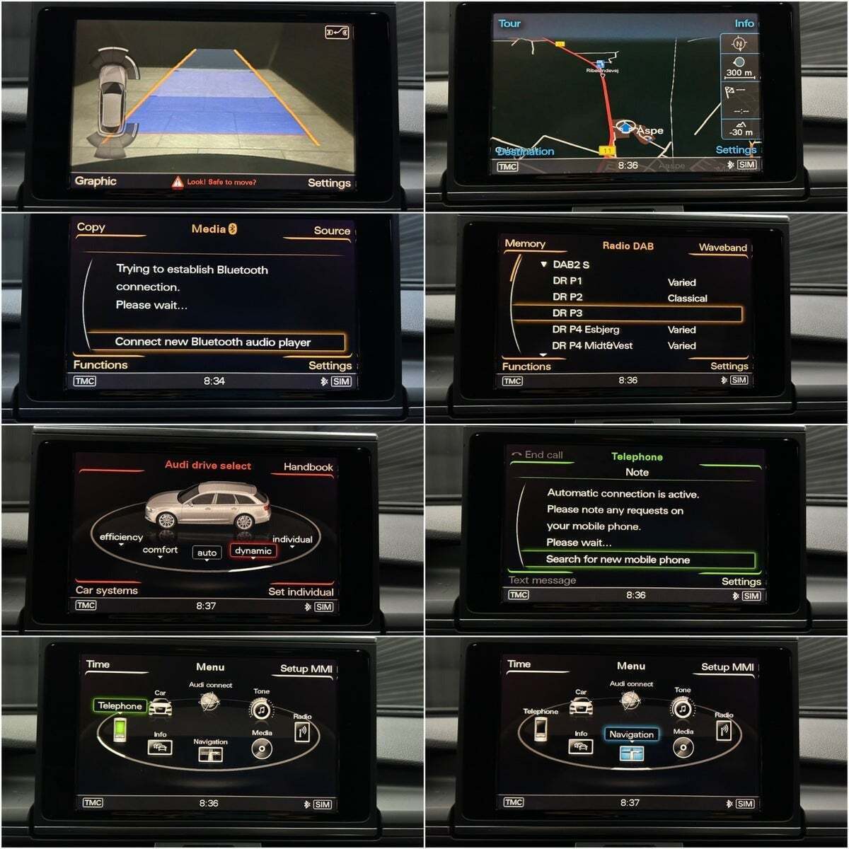 Sort Audi A6 fra 2014