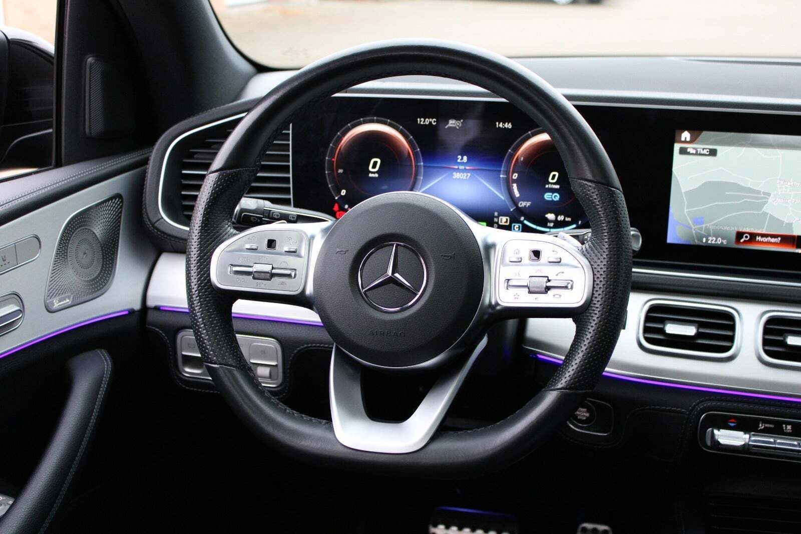 Sort Mercedes GLE350 de fra 2021
