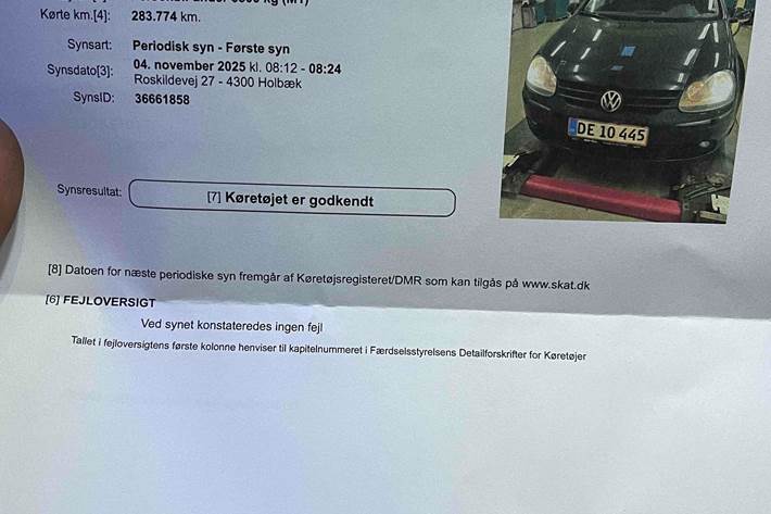 Sort VW Golf fra 2004