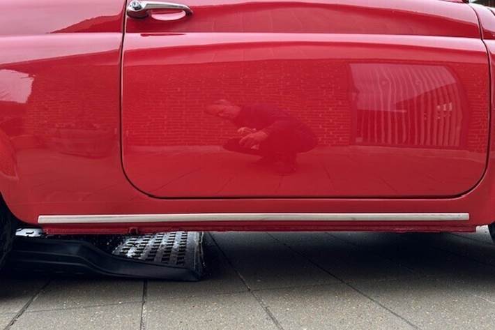 Rød Fiat 500 fra 1969