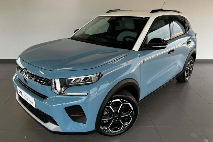 Blå Citroën ë-C3 fra 2025 set udefra