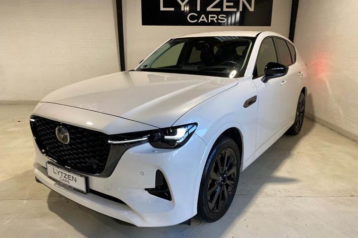Hvid Mazda CX-60 fra 2024 set udefra