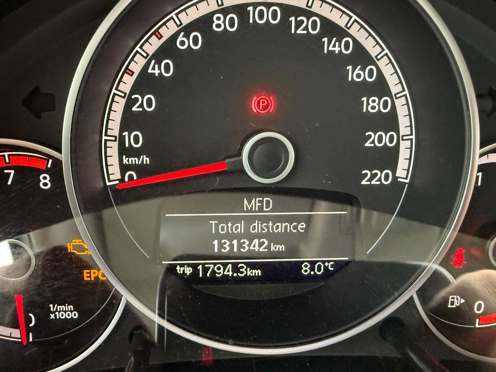 Hvid VW UP! fra 2018