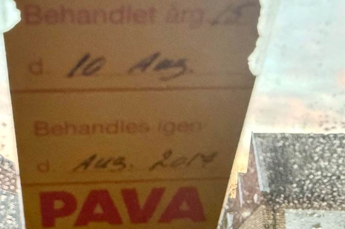 Rød Toyota Aygo fra 2008