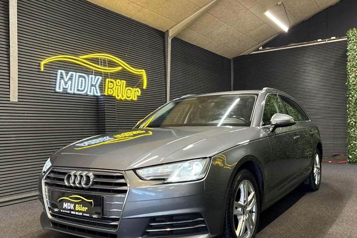 Grå Audi A4 fra 2017