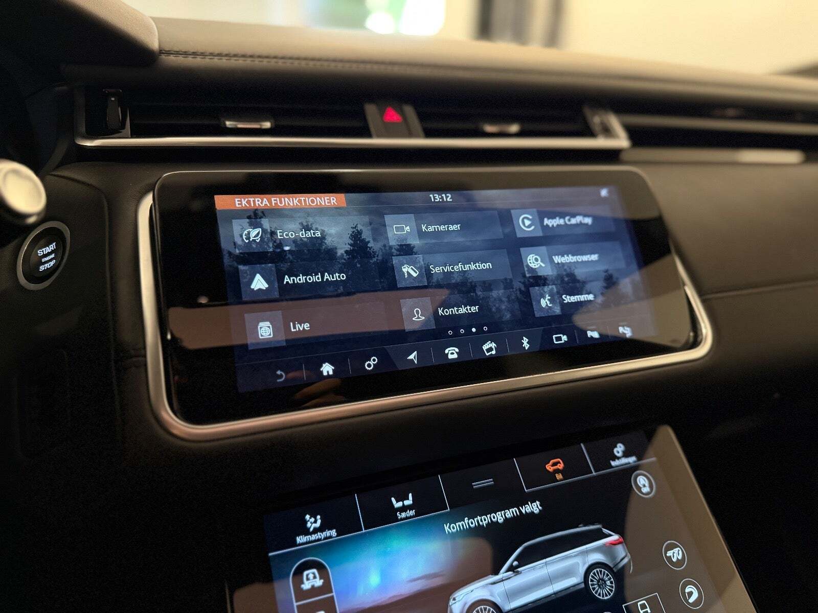 Sort Land Rover Range Rover Velar fra 2020