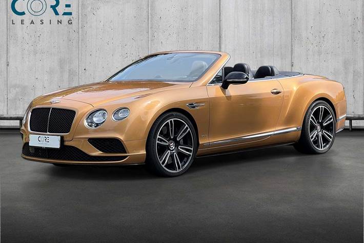 Gul Bentley Continental GTC fra 2016