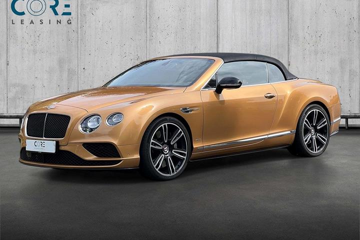 Gul Bentley Continental GTC fra 2016